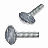 THM638 #6-32 x 3/8" Thumb Screw, Type B or Type P (No Shoulder), Zinc